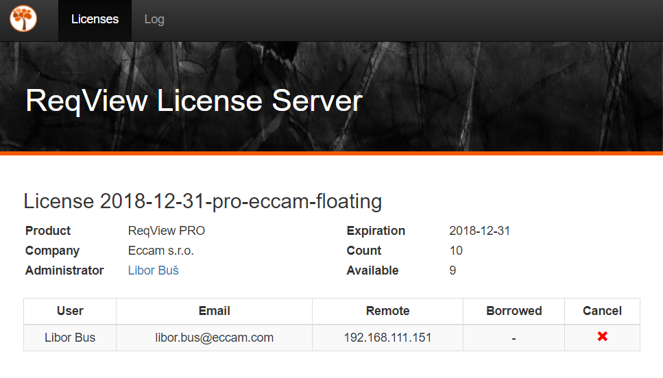 ReqView Floating License Server ReqView Floating License Server