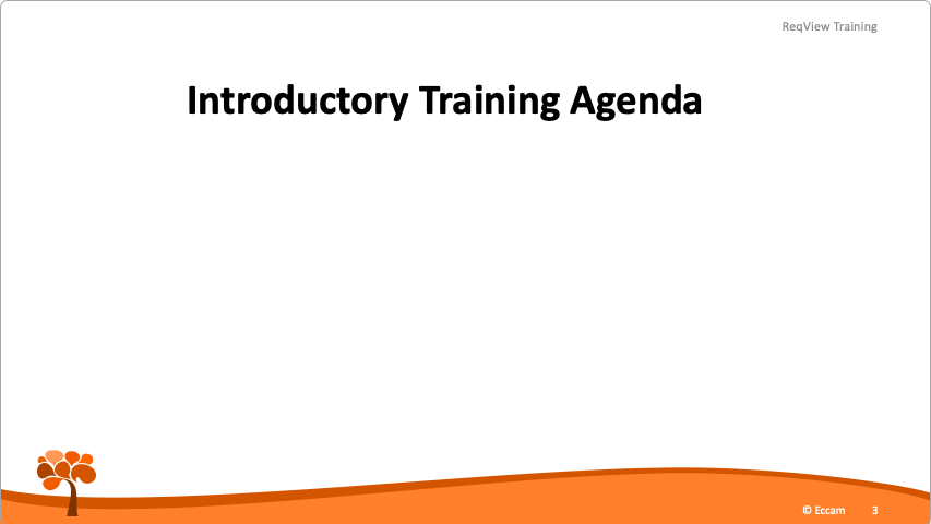 Example Agenda of Introductory and Advance Training