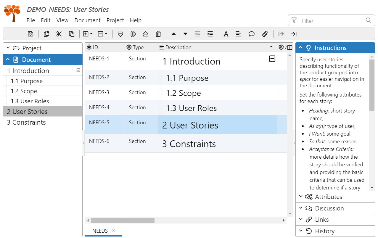 User Stories Specification Template  ReqView Documentation With User Story Word Template