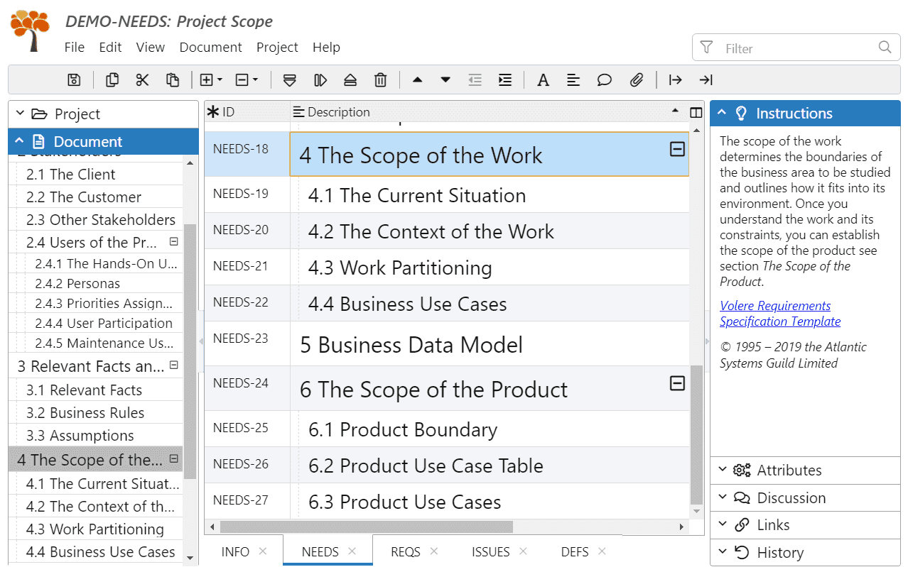 Volere Requirements Specification Template