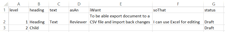 Import user stories from CSV to ReqView