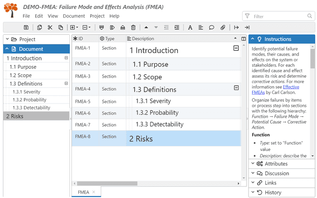 Failure Mode and Effects Analysis (FMEA) Template | ReqView Documentation