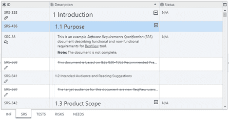 Edit Documents | ReqView Documentation