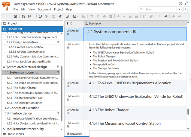 System Design | ReqView Starter Guide Tutorial