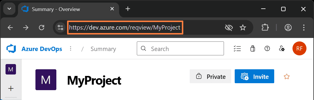 Azure DevOps Project URL Azure DevOps Project URL