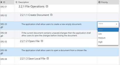 Edit Documents | ReqView Documentation