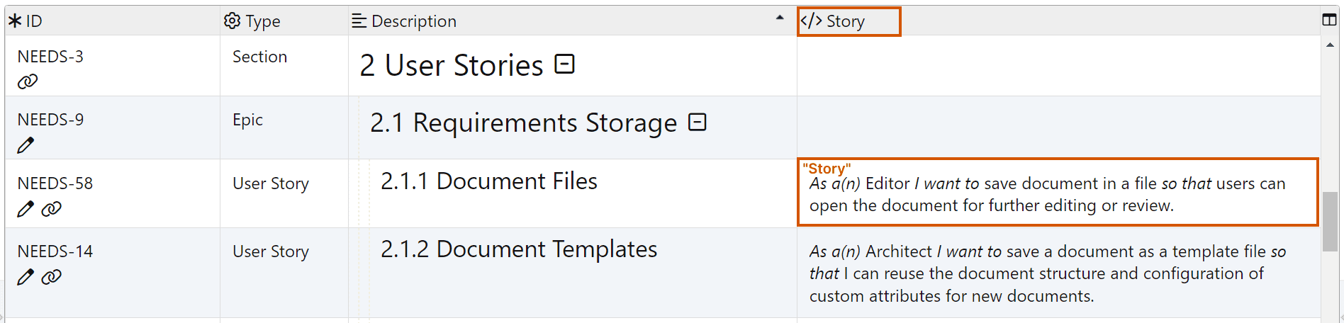 Story is the summary in the Jira issue