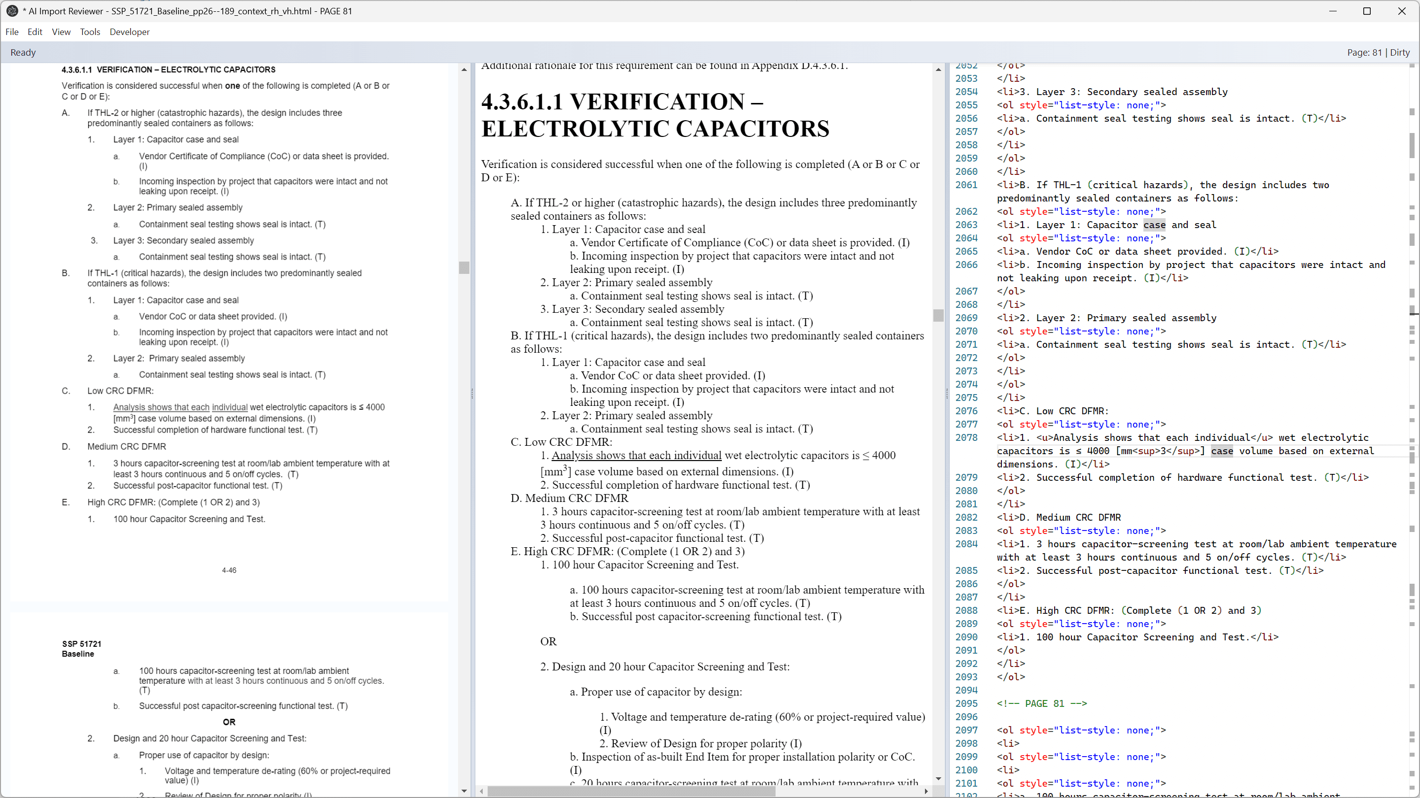 Demonstration of how the ReqView PDF import tool handles a deeply nested list spanning multiple pages. Demonstration of how the ReqView PDF import tool handles a deeply nested list spanning multiple pages.