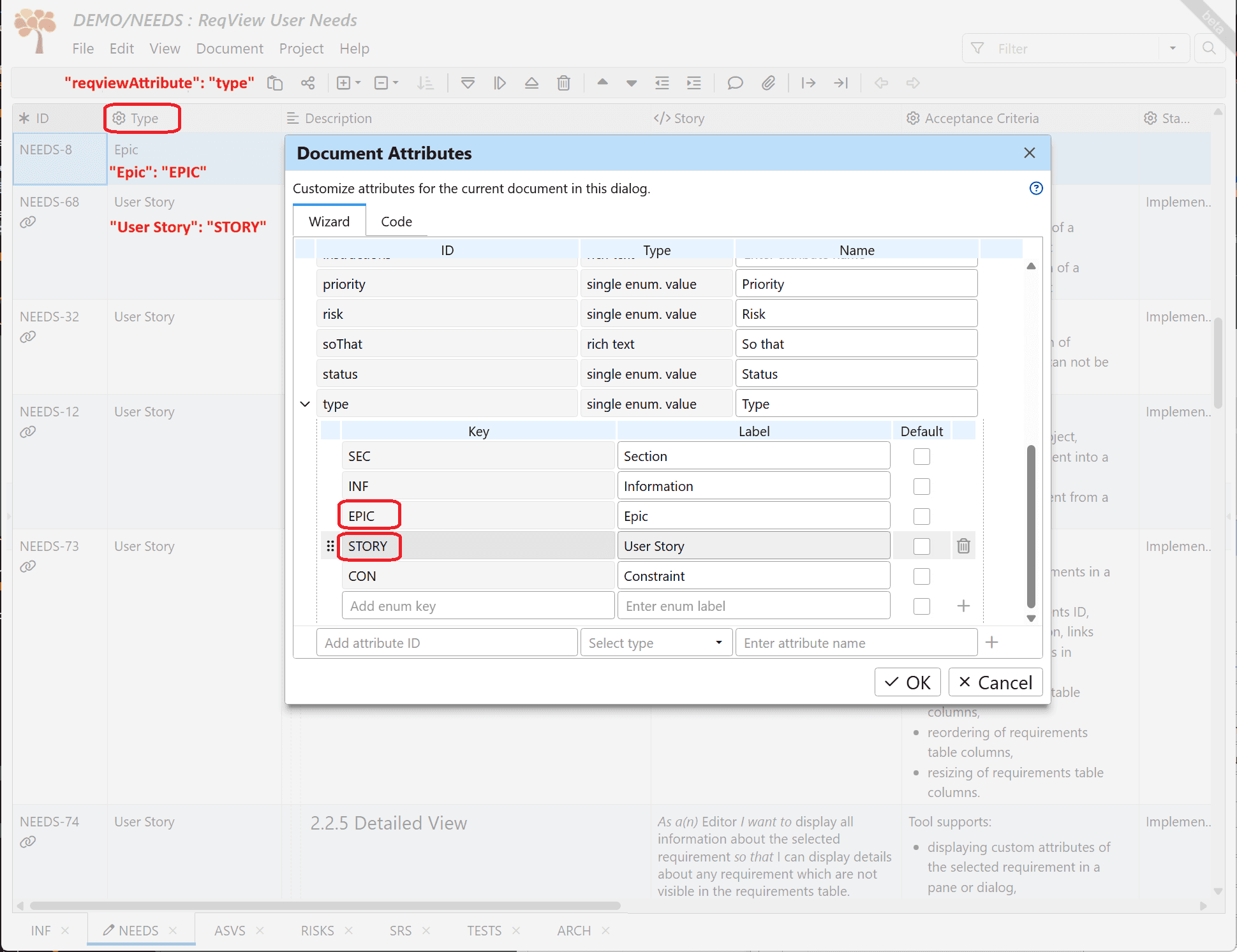 Export epic and story rows Export epic and story rows