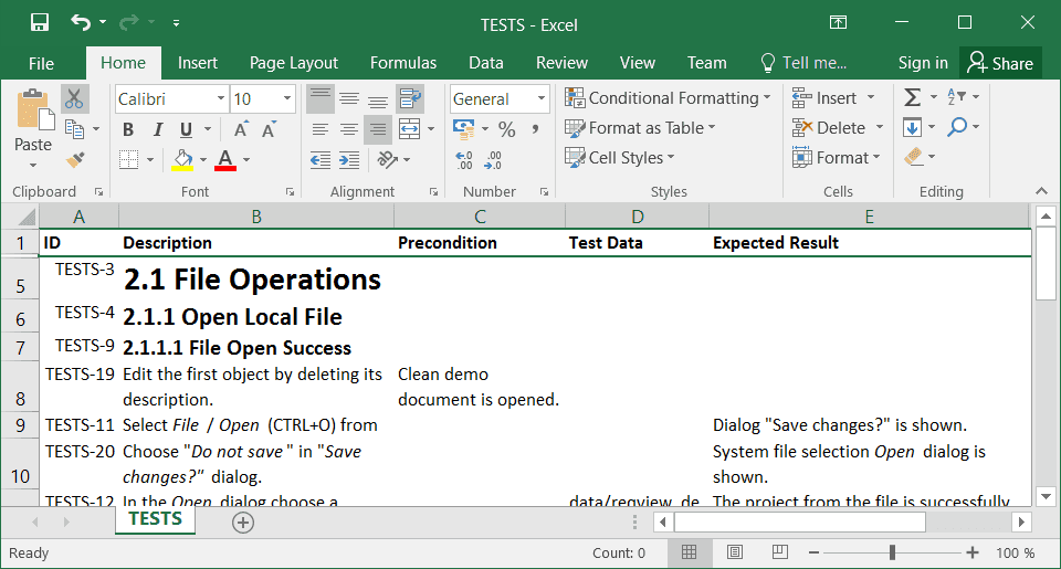 Export Excel HTML